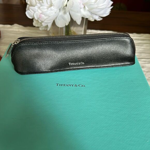 Tiffany & Co Pencil case black and blue NWOT - Picture 2 of 13